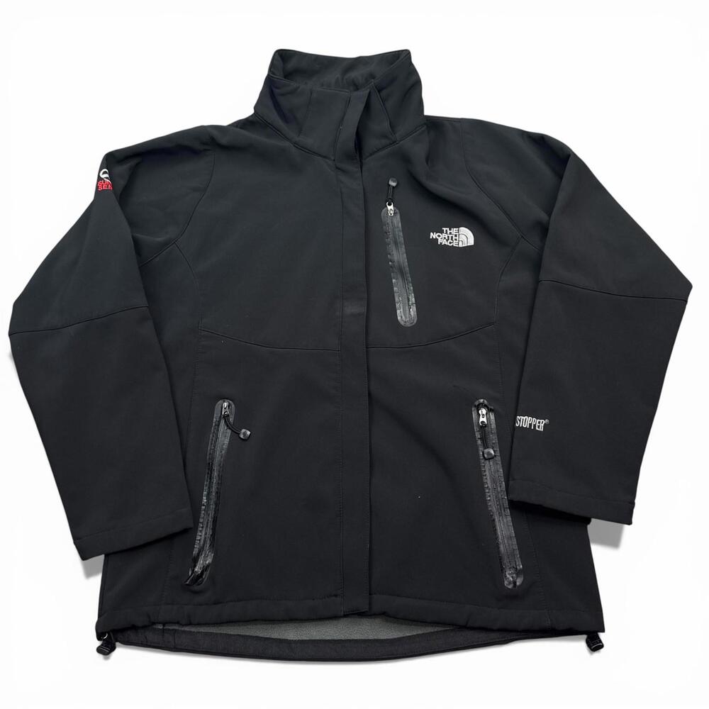 The North Face Summit Series Jacket Womens Size XL Black Full Zip Windstopper